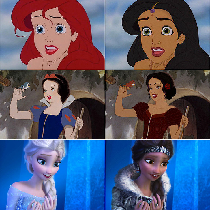 Disney Princesses With Different Races Popsugar Celebrity