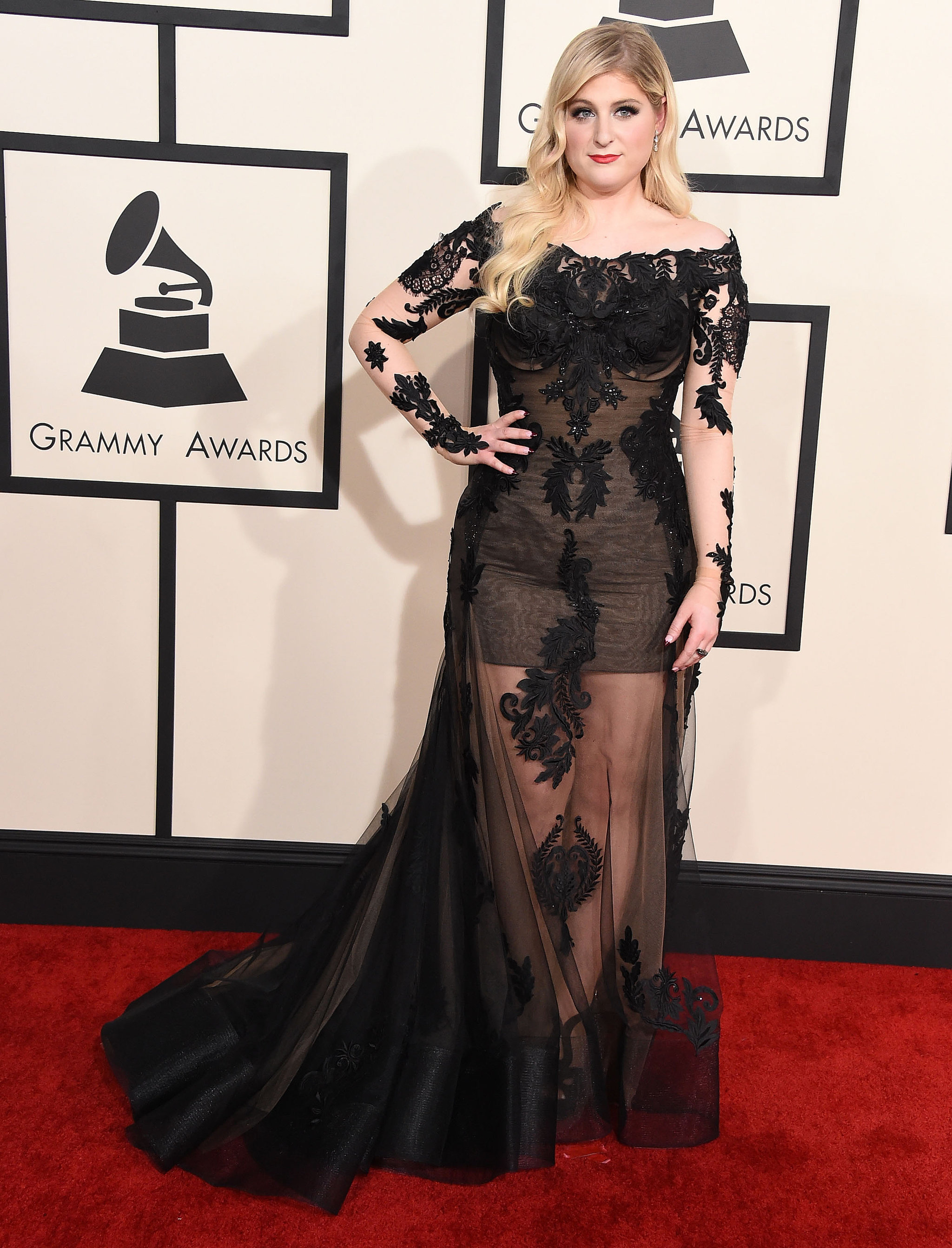 Meghan Trainor The 38 Most Naked Dresses Of The Year Popsugar Fashion
