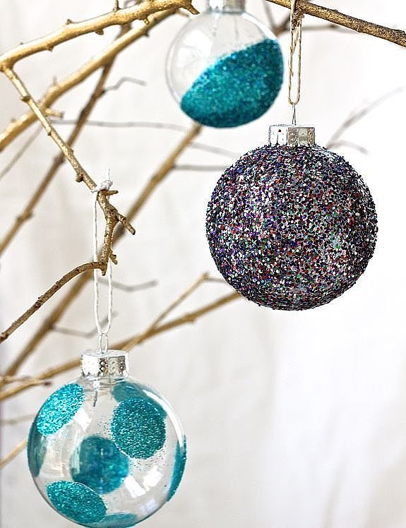 Glass Ball Ornament DIYs POPSUGAR Smart Living