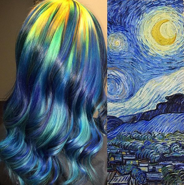 Rainbow Hair Inspired by Famous Art | POPSUGAR Beauty