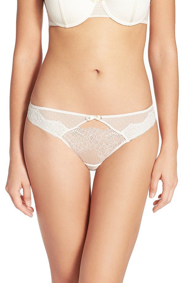 Passionata Blossom Lace Keyhole Thong ($28)
