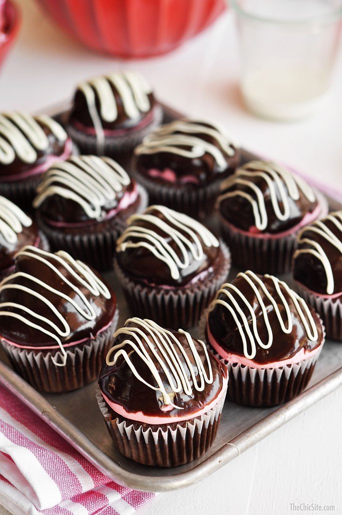 ChocolateDipped Strawberry Cupcakes 14 Easy Valentine's Day Recipes