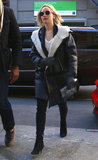 Jennifer Lawrence Braves Chilly Temperatures