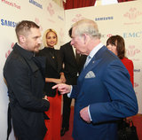Tom Hardy Looks Like He's Getting in Trouble While Meeting Prince Charles