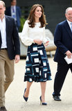 Kate Middleton Boxes in a Banana Republic Skirt - as If There's Any Sport She Can't Make Stylish