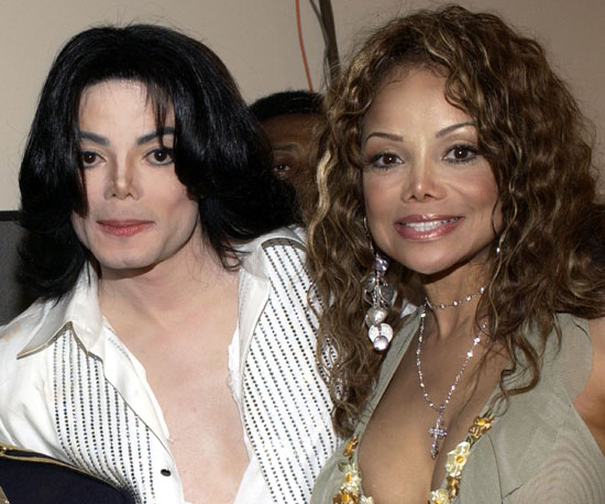 Michael and LaToya Jackson posed together at the 2003 BET Awards in LA.
Michael and LaToya Jackson posed together at the 2003 BET Awards in LA.