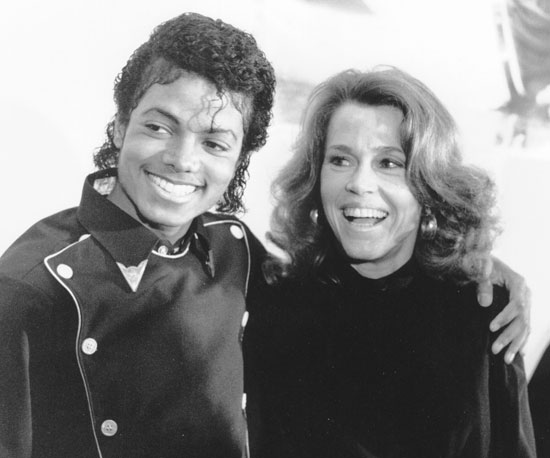Michael shared a laugh with Jane Fonda in 1983.
Michael shared a laugh with Jane Fonda in 1983.