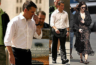 Photos of Matt Damon and Emily Blunt Filming The Adjustment Bureau in NYC 2009-09-29 16:00:30 Photos of Matt Damon and Emily Blunt Filming The Adjustment Bureau in NYC 2009-09-29 16:00:30