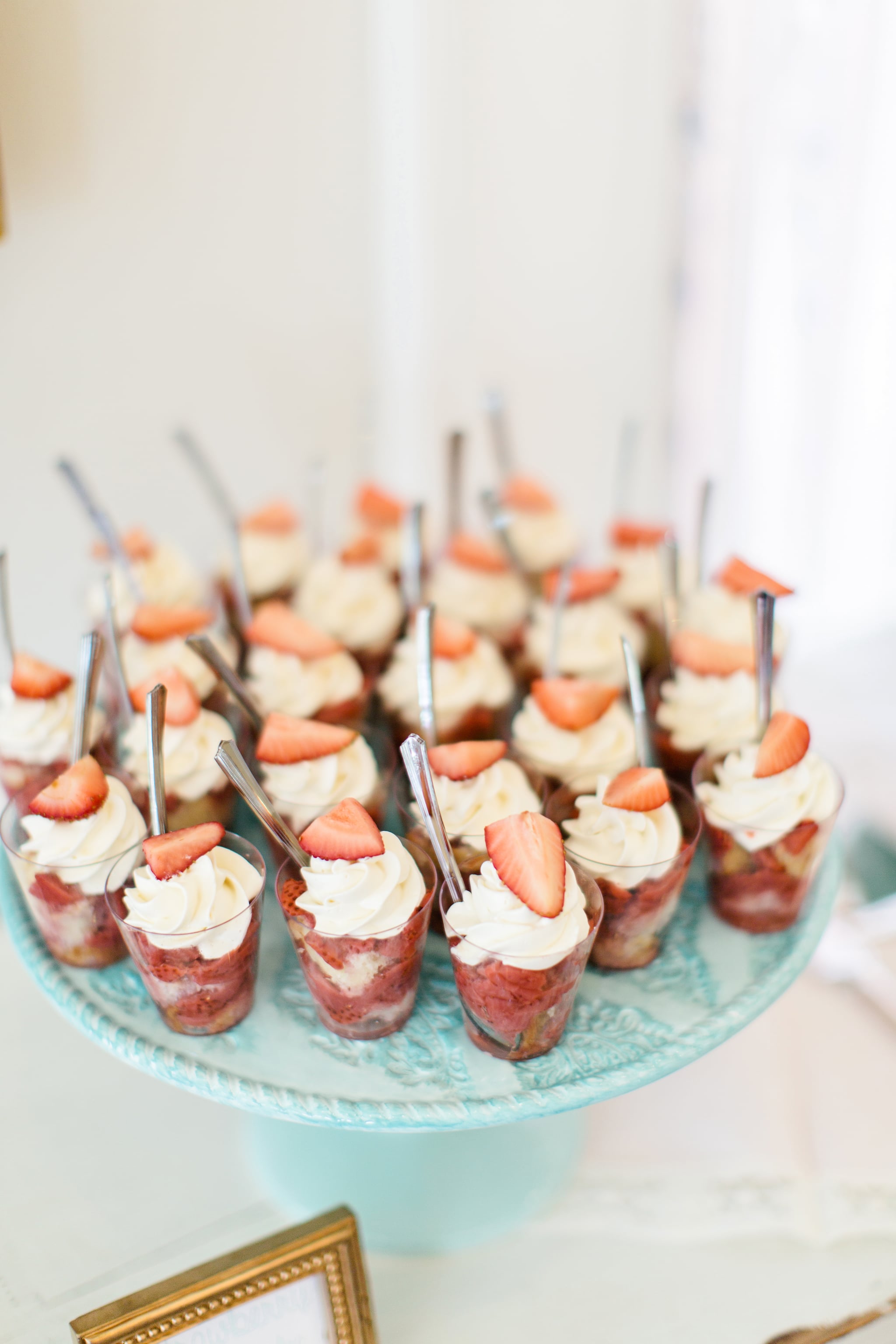 Bitesize desserts make serving easy — try individual strawberry