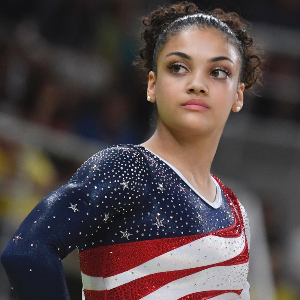 Laurie Hernandez Laurie Hernandez at the Olympic Team Finals 2016 | Pictures | POPSUGAR ...
