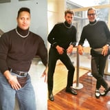 LOL: Liam Hemsworth and Jeff Goldblum Re-Create Dwayne Johnson's Infamous Turtleneck Photo