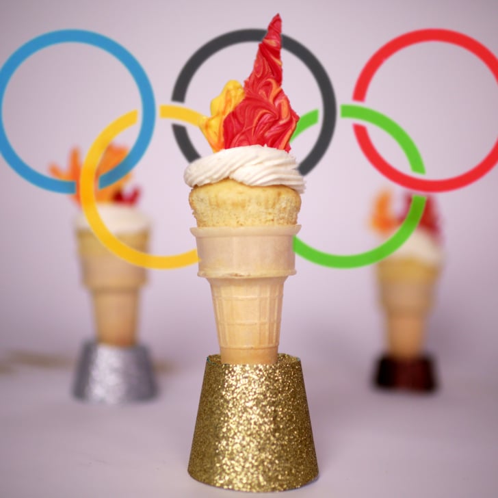 Olympic Torch Cupcakes Recipe Video POPSUGAR Food