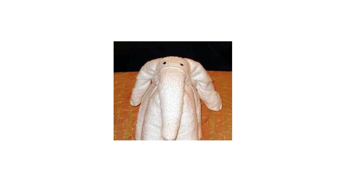 How To Fold a Towel Like an Elephant POPSUGAR Home