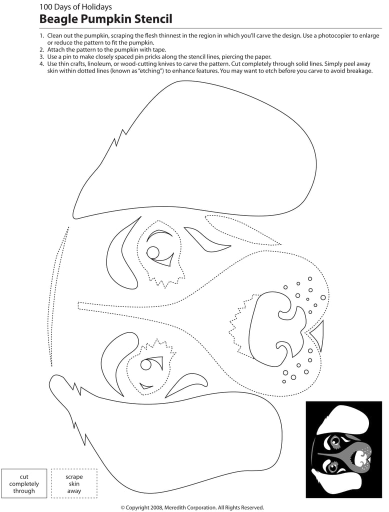 Downloadable Dog Breed Pumpkin Stencils POPSUGAR Pets