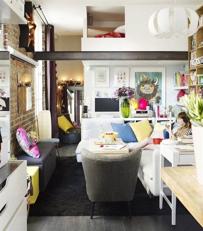 Tiny Ikea Inspired Apartment In Paris Popsugar Home