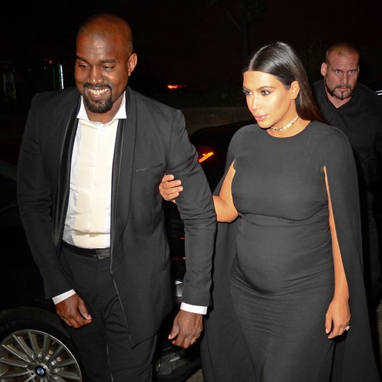 Kim Kardashian's Black Valentino Cape Dress