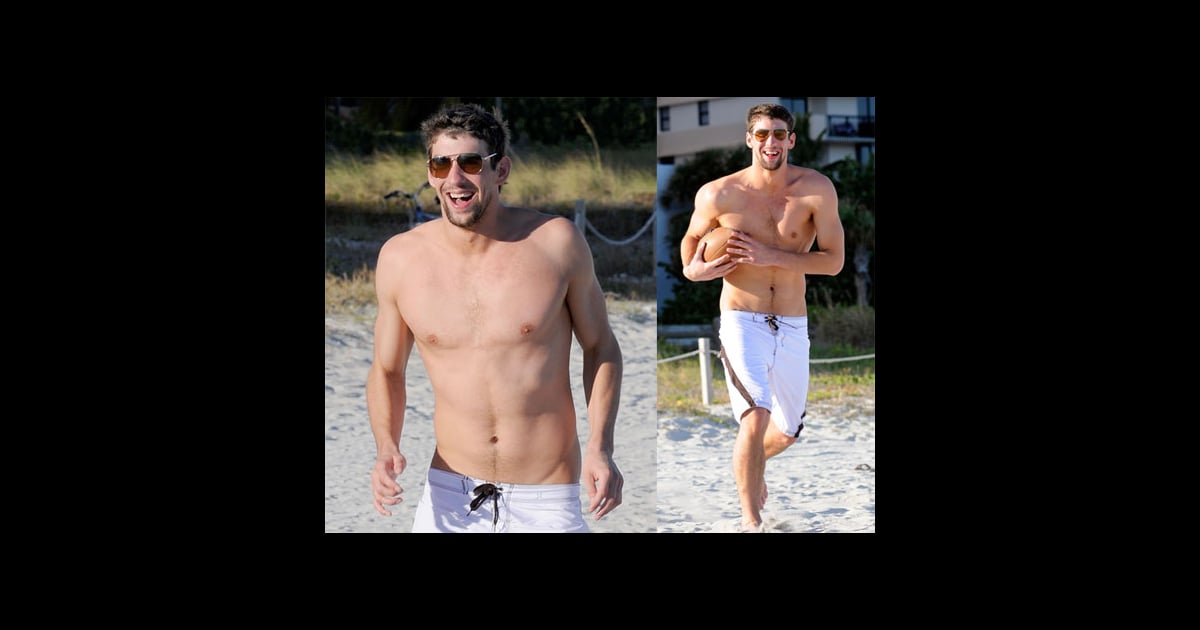 Shirtless Photos Of Michael Phelps On The Beach Popsugar Celebrity