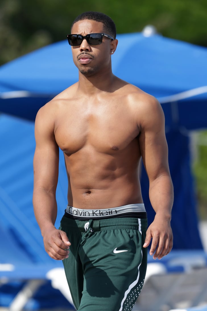 Michael B Jordan S Not So Awkward Moment The 21 Sexiest Shirtless Moments From 2014