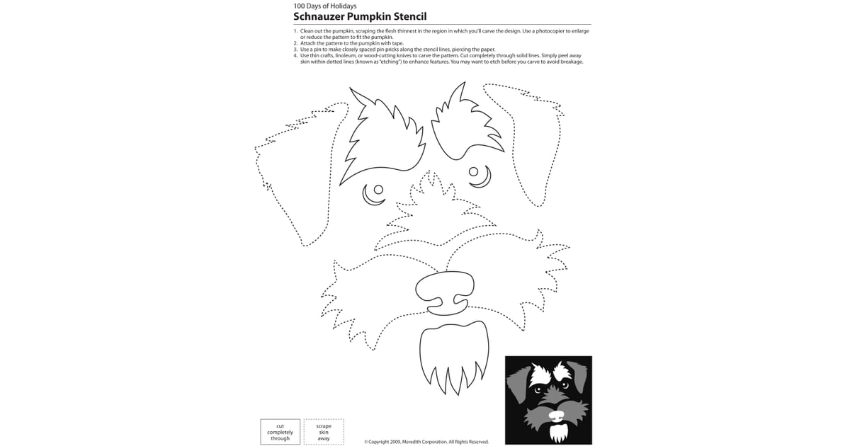 Dogs, Cats, and Other Pets 22 Downloadable Dog Breed Pumpkin Stencils