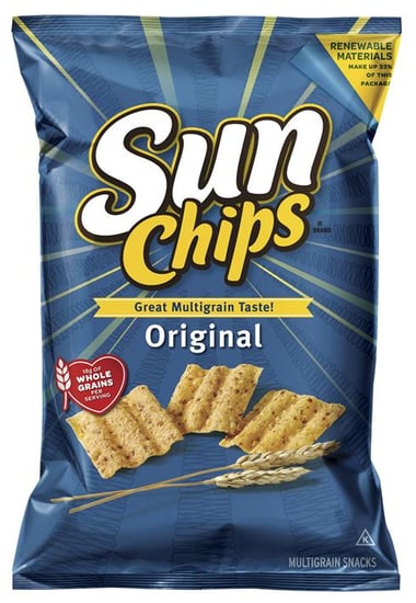 Frito-Lay Squashes SunChips Compostable Bags