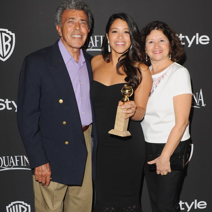 Gina Rodriguez Throwback Picture With Her Parents POPSUGAR Latina