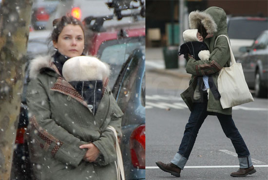 Keri and River Bundle Up to Brave the Snow Keri and River Bundle Up to Brave the Snow