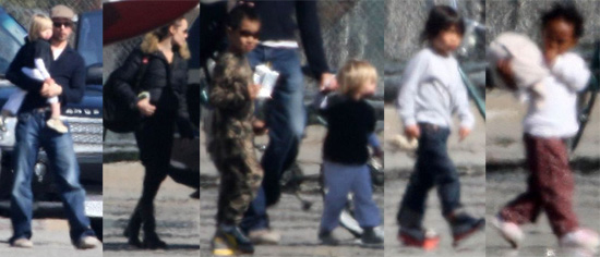 The Jolie-Pitt Six Take to the Sky The Jolie-Pitt Six Take to the Sky