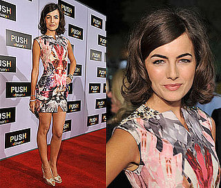Camilla Belle in Alexander McQueen Printed Mini Dress at Push Premiere in LA Camilla Belle in Alexander McQueen Printed Mini Dress at Push Premiere in LA