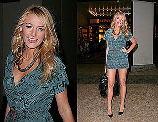 Blake Lively in Vena Cava jumper and Miu Miu bag Blake Lively in Vena Cava jumper and Miu Miu bag