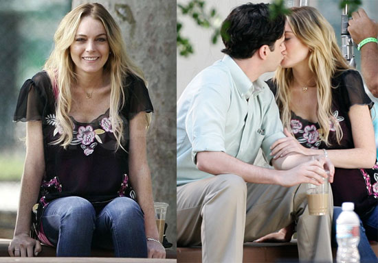 Photos of Lindsay Lohan Kissing her Costar From Labor Pains Photos of Lindsay Lohan Kissing her Costar From Labor Pains