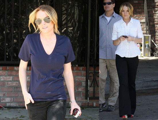 Photos of Lindsay Lohan on the Set of Labor Pains in LA The Day Before her 22nd Birthday Photos of Lindsay Lohan on the Set of Labor Pains in LA The Day Before her 22nd Birthday