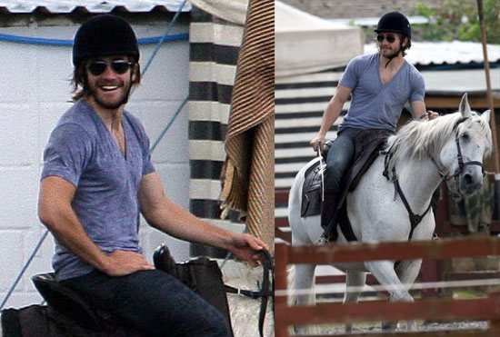 Photos of Jake Gyllenhaal Riding a Horse in England For Prince of Persia Photos of Jake Gyllenhaal Riding a Horse in England For Prince of Persia