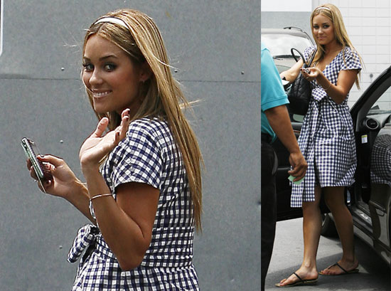 Photos of Lauren Conrad Wearing a Plaid Dress Photos of Lauren Conrad Wearing a Plaid Dress