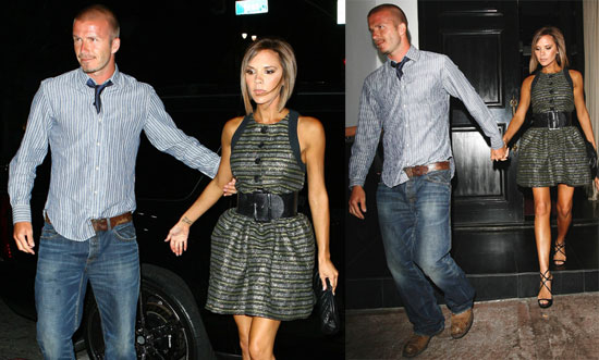 Photos of David Beckham and Victoria Beckham at Beso in LA Photos of David Beckham and Victoria Beckham at Beso in LA