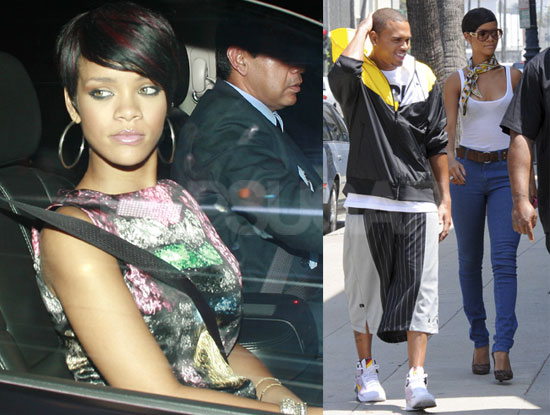 Photos of Chris Brown and Rihanna, Rumored to Be Looking at Houses Together Photos of Chris Brown and Rihanna, Rumored to Be Looking at Houses Together