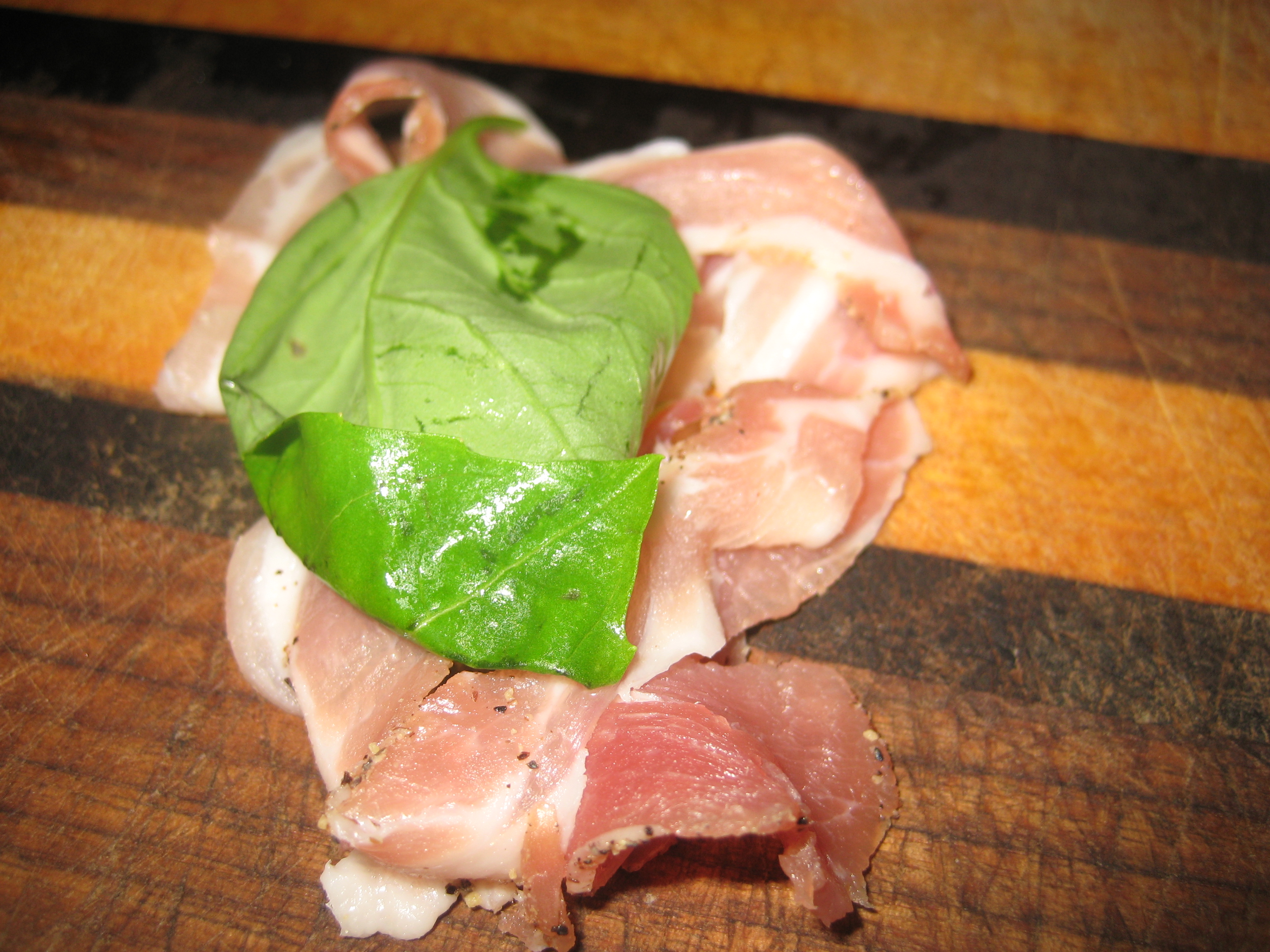 Perfect Summer Appetizer PancettaWrapped Peaches POPSUGAR Food