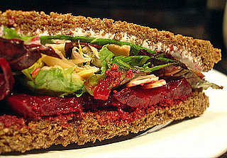 Recipe For Roasted Beet Sandwich With Avocado, Goat Cheese, and Toasted Almonds Recipe For Roasted Beet Sandwich With Avocado, Goat Cheese, and Toasted Almonds