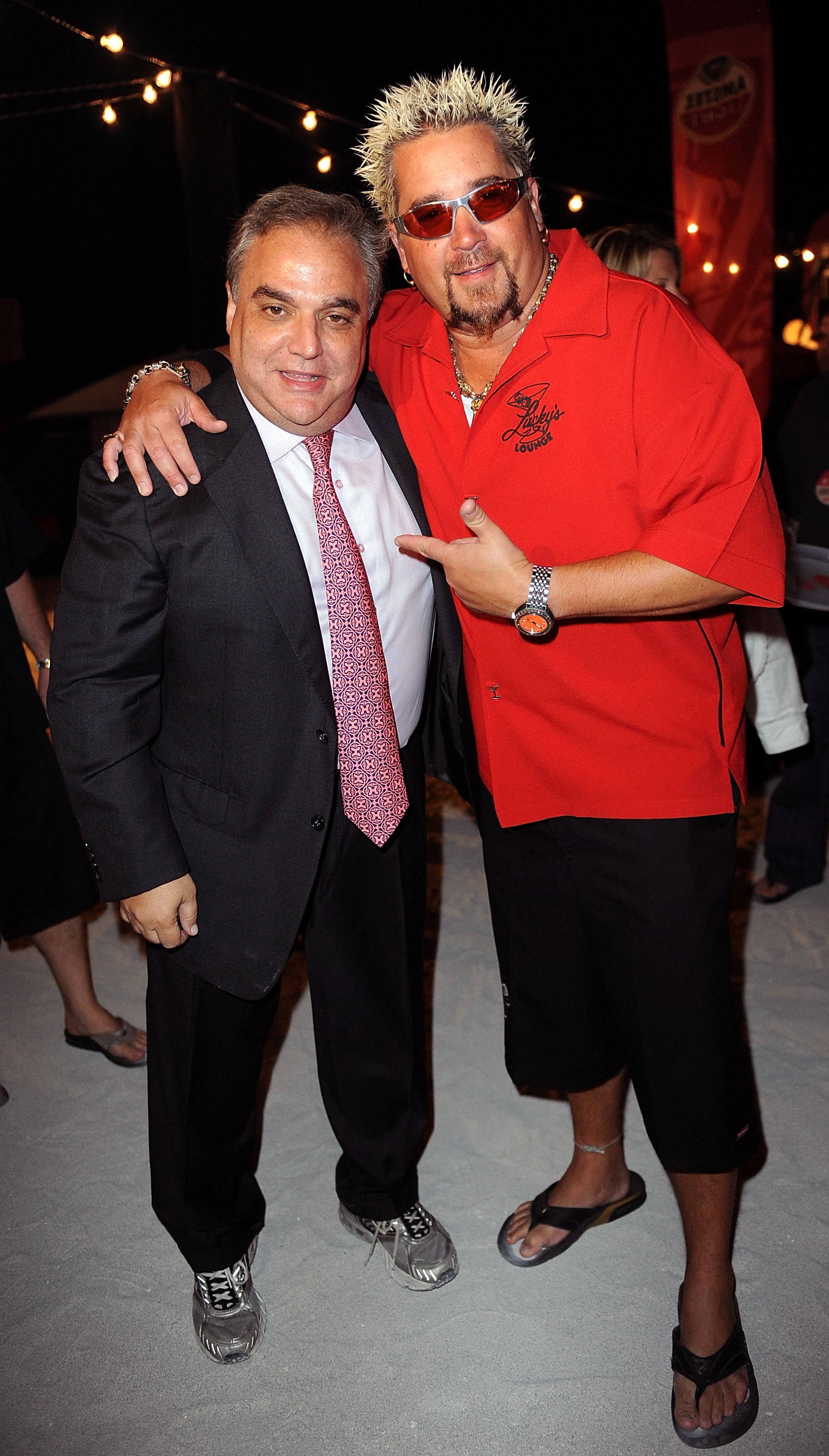Guy Fieri and event planner Lee Schrager Guy Fieri and event planner Lee Schrager