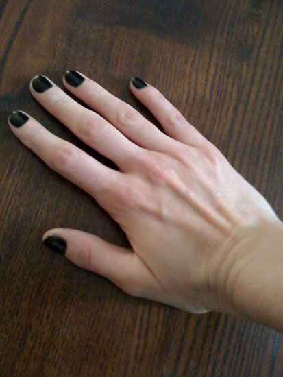 Plain Black Nails Plain Black Nails