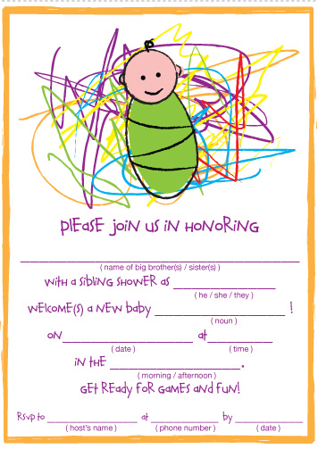 Sibling Shower: Theme, Guest List and Invitations Sibling Shower: Theme, Guest List and Invitations