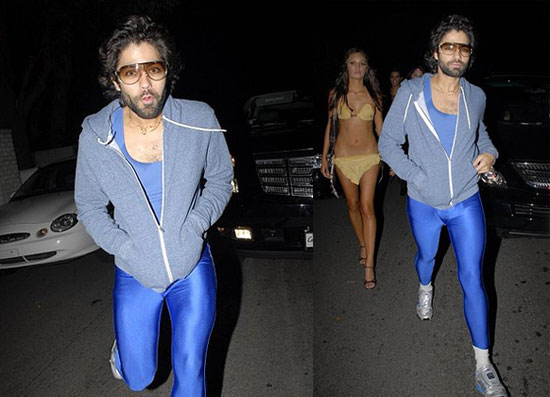 Adrian Grenier Shows Off His, Um, Legs for Halloween Adrian Grenier Shows Off His, Um, Legs for Halloween