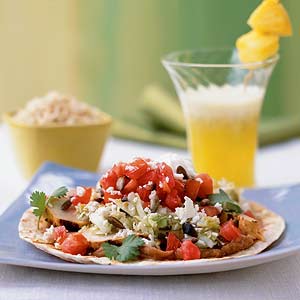 Fast & Easy Dinner: Grilled Chicken Tostadas Fast & Easy Dinner: Grilled Chicken Tostadas