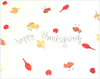 Kidoodles: Thanksgiving Tablecloth Kidoodles: Thanksgiving Tablecloth