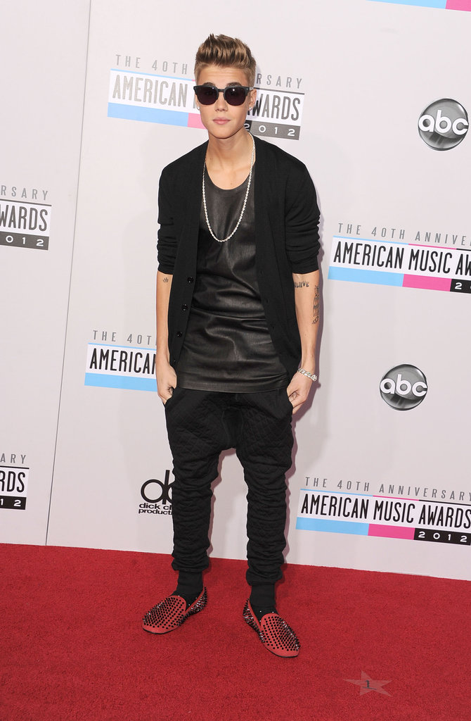 Justin Bieber at the American Music Awards 2012 | Pictures | POPSUGAR ...