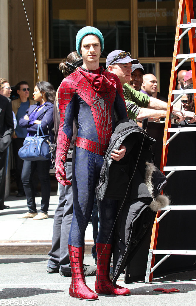 Jamie Foxx Filming The Amazing Spider-Man 2 | Photos | POPSUGAR Celebrity