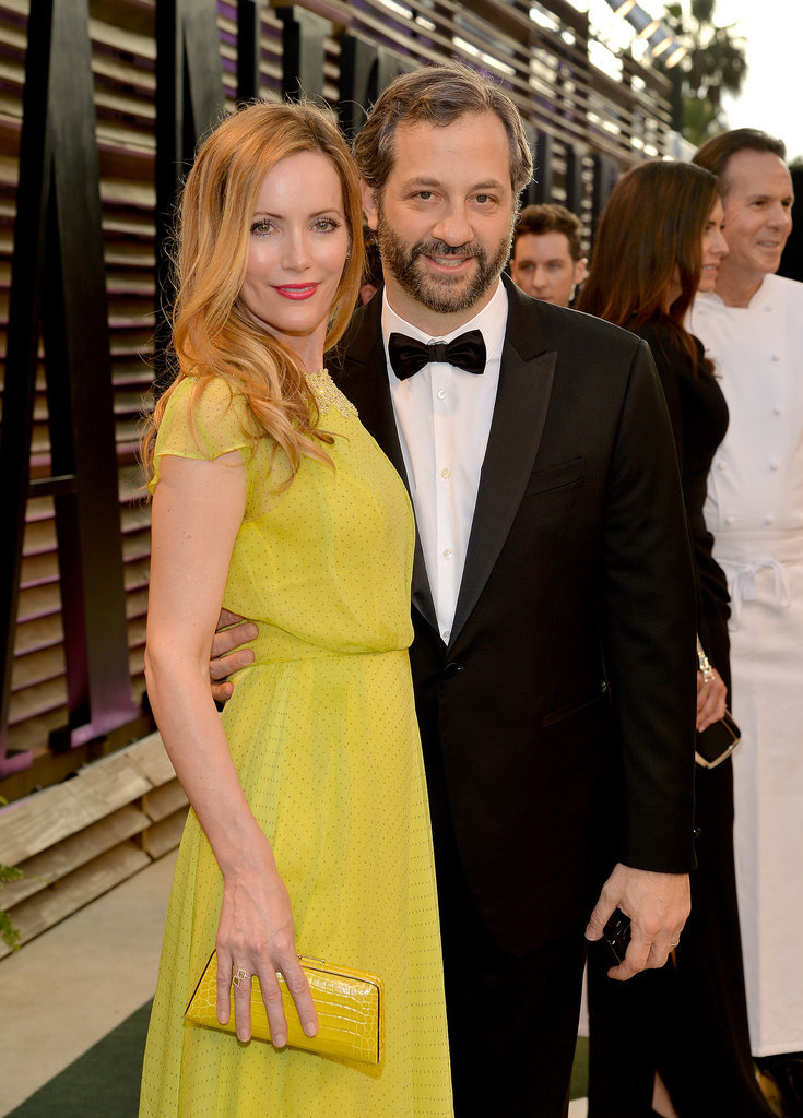 Leslie Mann and Judd Apatow arrived together for the Vanity Fair ...