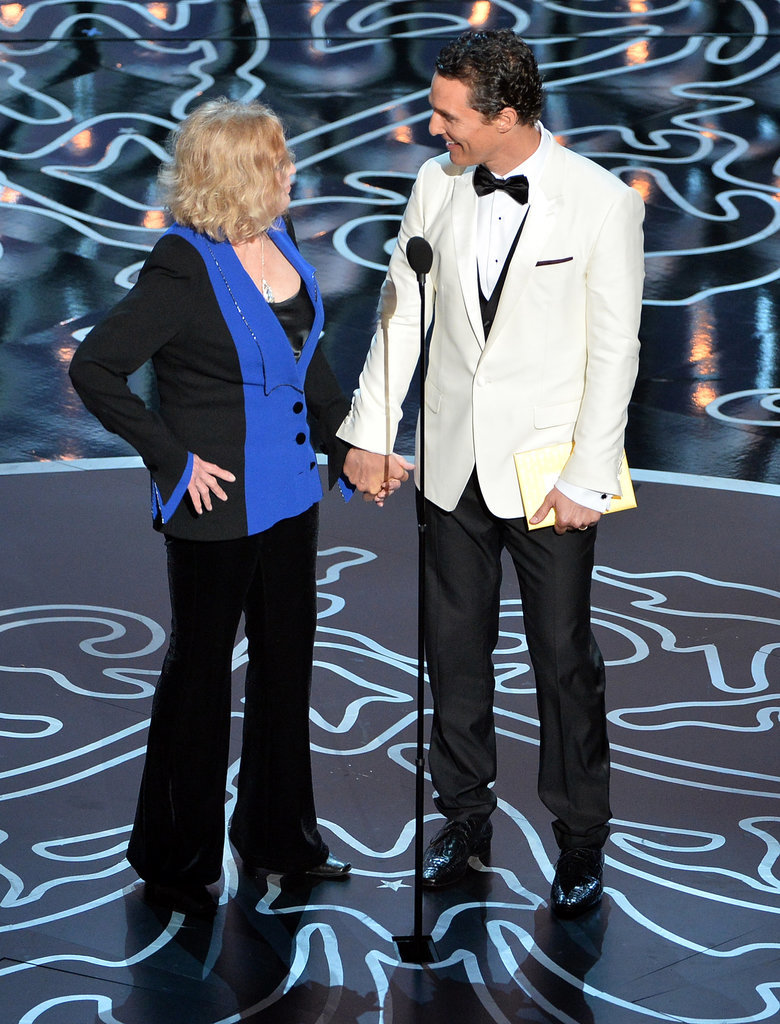 Matthew McConaughey held hands with Kim Novak as they presented an ...