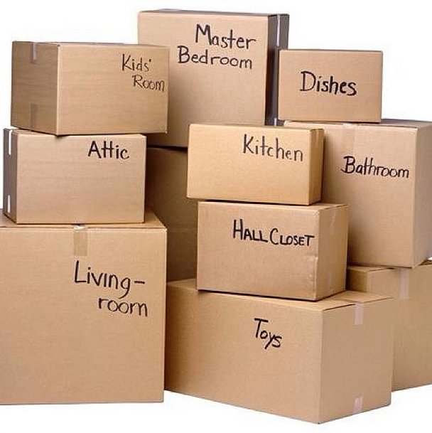 boxes and packaging for moving house
