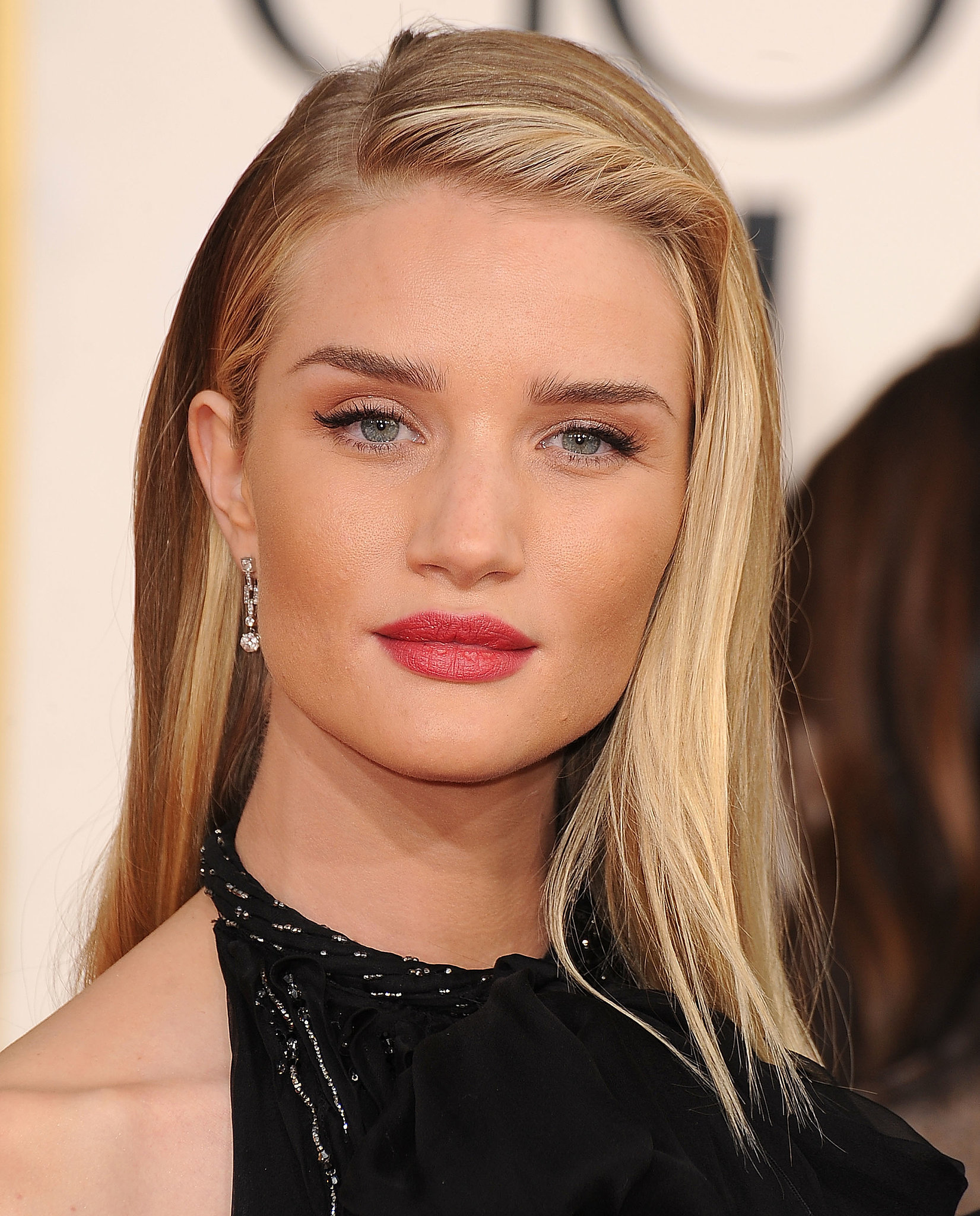 Rosie Huntington-Whiteley, 2013 | 43 Golden Globes Hair and Makeup
