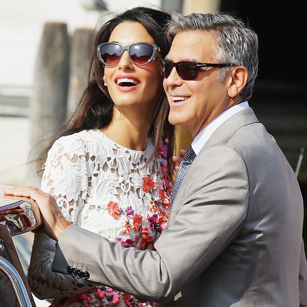 George Clooney and Amal Alamuddin | Pictures | POPSUGAR Celebrity